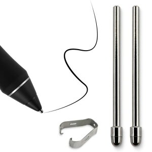 �׎��̃y���� �`�^������ Wacom Pro Pen 2�ɑΉ� ���ՂȂ� �X�e�����X���̃y����̌����p WACOM Cinitq 16 DTK1660/Intuos Pro PTH660 Wacom Cintiq Pro DTH2420�Ɏg�p�\ 2��