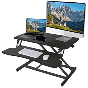 �X�^���f�B���O�f�X�N ��� SHUWEI �V��90CM ����15~48CM �L�[�{�[�h�g���C�t�����f��SW-004L �u���b�N