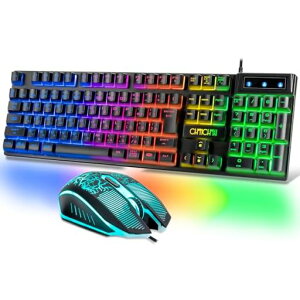 CHONCHOW �Q�[�~���O�L�[�{�[�h�}�E�X�Z�b�g �L�� �L�[�{�[�h 19�L�[�h�Փ� 108�L�[ ���� 4�i�KDPI 7�F�Q�[�~���O�}�E�X