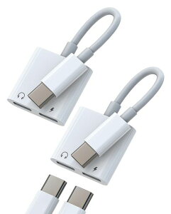 USB-C�w�b�h�t�H������A�_�v�^�[(2�p�b�N)�f���A��Type-C DAC AUX�I�[�f�B�I�W���b�N �}���[�d�P�[�u�� �Ή�iPhone16/15 Pro�Ή�Samsung �Ή�iPad Android�݊��C���z���ϊ��� WASRUYI 089