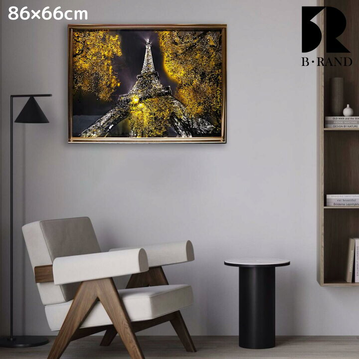 楽天市場】クリスタルアート モノクロ 86x66cm おしゃれ かっこいい 