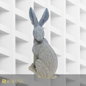 オブジェ 置物 うさぎ ラビット シルバー 動物 おしゃれ かっこいい キラキラ モダン インテリア ディスプレイ インテリア小物 雑貨 小物 男性 オフィス バー カフェ 装飾 誕生日 プレゼント お祝い ギフト アンティーク ラウンジ 店舗 アスクイン ブランド B・RAND ミモザ