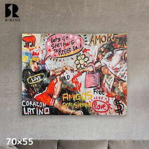 �y��`���z�L�����o�X�A�[�g 70x55cm �A�[�g �J���t�� ���������� �G ���킢�� �A�[�g�p�l�� �|�X�^�[ �� �Ǌ|�� ������� �L�����o�X ���킢�� �M�t�g �v���[���g �X�� �V�z �I�t�B�X ���� �T