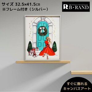 �y�����ɏ����z�L�����o�X�A�[�g �A�[�g�p�l�� 32.5x41.5cm �N���X�}�X �~ �u�����h �I�}�[�W�� ���� �S�[�W���X �I�t�B�X �T���� �J�t�F �X�� ���e�@ �o�[ ���X�g���� �J�Əj�� �V�z�j�� 