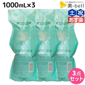 【5/25限定ポイント3-10倍】モルトベーネ クレイエステ シャンプー EX 1000mL 詰め替え ×3個 セット / 【送料無料】 美容院 ヘアケア おすすめ品 moltobene 頭皮ケア 頭皮クレンジング 乾燥 臭い 防止 予防 ヘッドスパ 保湿 ビューティーエクスペリエン