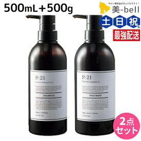 ★最大220円OFFクーポン配布★サンコール R-21 R21 シャンプー 500mL + トリートメント 500g ボトル / 【送料無料】 美容室 サロン専売品 美容院 ヘアケア エイジングケア 美容室専売 ヘアサロン おすすめ ヘマチン 植物エキス ハリコシ ダメージケア 頭皮ケア 発酵成分