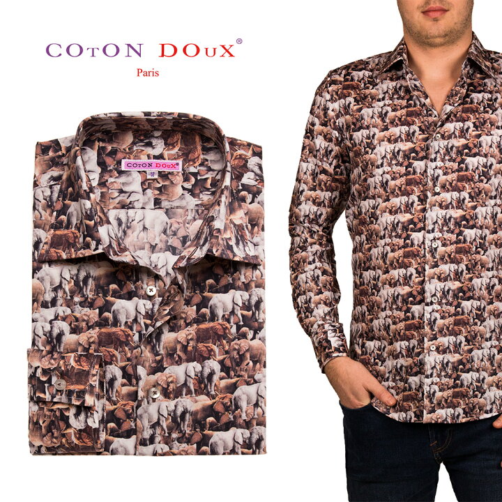 楽天市場 アニマル柄シャツ メンズ 長袖 像 ブラウン アニマル アート 30代 40代 50代 大人 フランス イタリア セレブファッション ブランド Cotondoux コトンドゥ M01ad13elephan Cotondoux コトンドゥ 楽天市場店 楽天市場 アニマル柄シャツ メンズ 長袖 像 ブラウン アニマル アート 30代 40代 50代 大人 フランス イタリア セレブファッション ブランド Cotondoux コトンドゥ M01ad13elephan Cotondoux コトンドゥ 楽天市場店