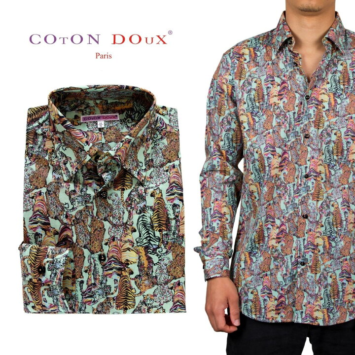 楽天市場 ヒョウ柄 トラ柄 デザイン 柄シャツ メンズ 長袖 プリント おしゃれ 派手シャツ お洒落 可愛い デザインシャツ スリムフィット 大きいサイズ ブランド Coton Doux コトンドゥ M12ad2121panthera Cotondoux コトンドゥ 楽天市場店 楽天市場 ヒョウ柄 トラ柄 デザイン 柄シャツ メンズ 長袖 プリント おしゃれ 派手シャツ お洒落 可愛い デザインシャツ スリムフィット 大きいサイズ ブランド Coton Doux コトンドゥ M12ad2121panthera Cotondoux コトンドゥ 楽天市場店