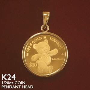  RC y_ggbv K24 1/20oz 18t[ KXt  2024Ni efBxA Teddy Bare Coin E2000 n jp Y fB[X jZbNX pǐi