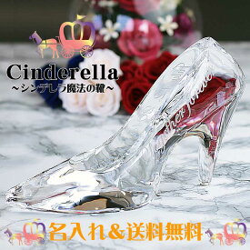 シンデレラ ガラスの靴 魔法の靴 Cinderella シューズ 結婚記念 名入れ ハイヒール 結婚祝い プレゼント プロポーズ 結婚記念日 ウェディング お祝い ホワイトデー 母の日 ギフト 贈り物 記念品 誕生日 名入れ記念品 オリジナル 彫刻 ジュエリー