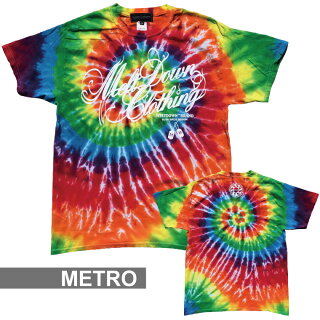 MELTDOWN(メルトダウン)TシャツSCRIPTTIEDYES/STEE(MD17FW-SS01)メンズファッションヒップホップダンスB系ストリート系タイダイスクリプトロゴ