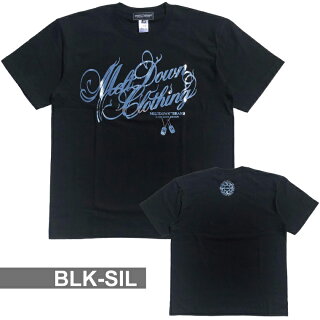 MELTDOWN(メルトダウン)TシャツFOILSCRIPTS/STEE(MD18SS-SS02)メンズファッションヒップホップダンスB系ストリート系スクリプトロゴ箔ゴールドシルバーラインストーンジルコニア大きいサイズ3XL4L