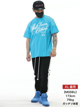 MELTDOWN(メルトダウン)TシャツVITAMINSCRIPTS/STEE(MD18SS-SS03)メンズファッションヒップホップダンスB系ストリート系スクリプトロゴビタミンカラーカラフルラインストーンジルコニア大きいサイズ3XL