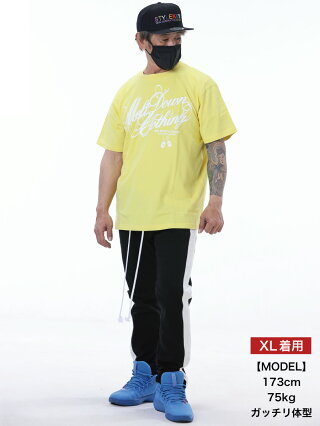 MELTDOWN(メルトダウン)TシャツVITAMINSCRIPTS/STEE(MD18SS-SS03)メンズファッションヒップホップダンスB系ストリート系スクリプトロゴビタミンカラーカラフルラインストーンジルコニア大きいサイズ3XL