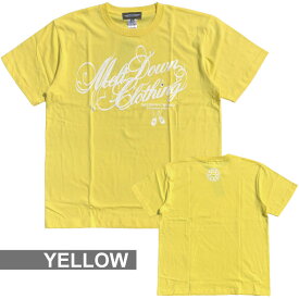 MELTDOWN(メルトダウン) Tシャツ NEON SCRIPT S/S TEE(MD-SS03) メンズファッション ヒップホップ ダンス B系 西海岸 ローライダー ウェッサイ カラフル パステル レゲエ ロック ダンス ストリート系 スクリプト ロゴ 半袖 ラインストーン ジルコニア 大きいサイズ 3XL 4L