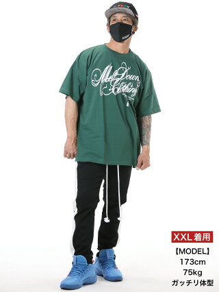 MELTDOWN(メルトダウン)TシャツNATURESCRIPTS/STEE(MD18SS-SS04)メンズファッションヒップホップダンスB系ストリート系スクリプトロゴアースカラーラインストーンジルコニア大きいサイズ3XL
