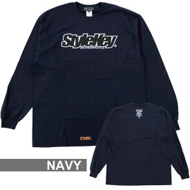 STYLEKEY(スタイルキー) 長袖Tシャツ SMART LOGO L/S TEE(SK23FW-LS02) メンズファッション レディース ヒップホップ レゲエ スケート ダンス ロック バンド B系 ストリート系 ロンT ロングスリーブ 定番 ロゴ スマート 大きいサイズ ビッグサイズ 3L 4L 2XL 3XL XXL XXXL