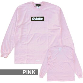 STYLEKEY(スタイルキー) 長袖Tシャツ BOX LOGO L/S TEE(SK23FW-LS03) メンズ ファッション レディース ヒップホップ レゲエ スケート ダンス ロック バンド B系 ストリート系 ロンT ロングスリーブ 定番 ロゴ ボックス 大きいサイズ ビッグサイズ 3L 4L 2XL 3XL XXL XXXL