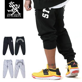 STYLEKEY(スタイルキー) スウェットパンツ ARCH LOGO SWEAT PANTS(SK23SP-SWPT01) メンズ ファッション ヒップホップ レゲエ ロック スケーター ダンス B系 ダンサー ストリート系 ジョガーパンツ アーチ ロゴ ヒッププリント 大きいサイズ