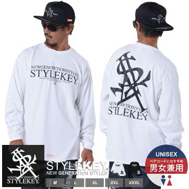 STYLEKEY(スタイルキー) 長袖Tシャツ LEGENDARY LOGO L/S TEE(SK24FW-LS04) 定番 ロゴ マーク ロイヤル レジェンダリー メンズ レディース ファッション ストリート系 ヒップホップ B系 レゲエ ロック バンド ロンT ロングスリーブ バックプリント ワンポイント