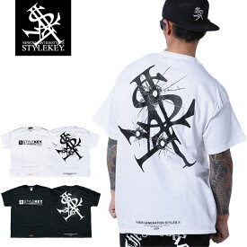 STYLEKEY スタイルキー 半袖Tシャツ BULLET HOLE S/S TEE(SK24SP-SS05) ロゴ 弾痕 銃弾 ロイヤル ステータス バックプリント メンズ レディース ファッション ストリート系 B系 ヒップホップ レゲエ ロック バンド ワンポイント 大きいサイズ ビッグサイズ 4L 3XL 5L 4XL