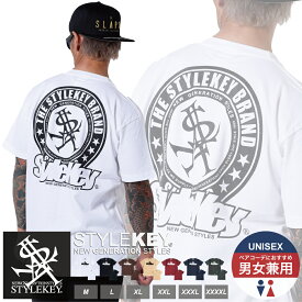 STYLEKEY(スタイルキー) 半袖Tシャツ CIRCLE LOGO S/S TEE(SK25SU-SS04) 定番ロゴ サークルロゴ メンズ レディース ユニセックス ファッション 男女兼用 ストリート系 ヒップホップ レゲエ ダンス スケート ロック バンド B系 大きいサイズ ビッグサイズ ユニセックス 4L 5L