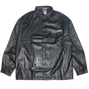 STYLEKEY �X�^�C���L�[ �t�F�C�N���U�[�V���c�W���P�b�g FAUX LEATHER SHIRT JACKET(SK25C10-FLSJ01) �W���P �V���c�W���P �v�W���� �v�V���c ���� ���S �����|�C���g �A�E�^�[ �u���]�� ���C�g�A�E�^�[ �W