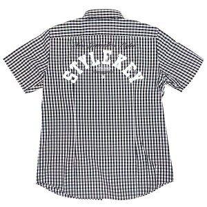 STYLEKEY X^CL[ `FbNVc ARCH LOGO G-CHECK S/S SHIRT(SK25SU-BL01) `FbN ubN`FbN MK`FbN S qbvzbv Bn Xg[gn uEX VcWPbg {