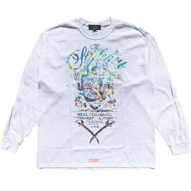 STYLEKEY CLASSIC LABEL(スタイルキー クラシック・レーベル) 長袖Tシャツ KILLEMB L/S TEE(SK99CL-LS06) ヒップホップ B系 ストリート系 レゲエ ロック バンド ロンT 長T ロングスリーブ エンブレム 箔プリント ロゴ 大きいサイズ ビッグサイズ 3L 4L XXL XXXL