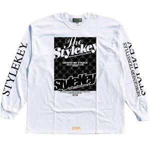STYLEKEY CLASSIC LABEL(�X�^�C���L�[ �N���V�b�N�E���[�x��) ����T�V���c IRON PLATE L/S TEE(SK99CL-LS25) �q�b�v�z�b�v HIPHOP B�n �X�g���[�g�n ����T ��T ���S �{�b�N�X �p�l�� ���m�O���� ���v�����g �o�b