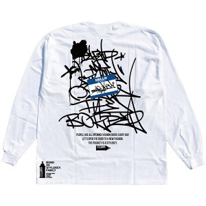 STYLEKEY CLASSIC LABEL(�X�^�C���L�[ �N���V�b�N�E���[�x��) ����T�V���c WHO ARE YOU L/S TEE(SK99CL-LS32) �^�M���O �^�O �O���t�B�e�B�[ �O���t�B�b�N �菑�� ���� �T�C�� �X�e�b�J�[ ���S �o�b�N�v�����g