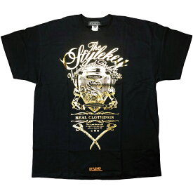 STYLEKEY CLASSIC LABEL スタイルキー クラシック・レーベル 半袖Tシャツ KILLEMB S/S TEE(SK99CL-SS04) エンブレム ゴールド レインボー 箔 ロゴ バックプリント メンズ レディース ファッションヒップホップ HIPHOP B系 ストリート系 レゲエ 半T 大きいサイズ ビッグサイズ