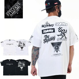 STYLEKEY CLASSIC LABEL スタイルキー クラシック・レーベル 半袖Tシャツ MASTER LOGO TOUR S/S TEE(SK99CL-SS13) ロゴ 袖ワンポイント バックプリント メンズ レディース ファッションヒップホップ HIPHOP B系 ストリート系 レゲエ バンド 半T 大きいサイズ ビッグサイズ