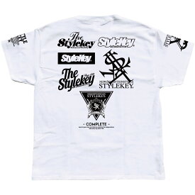 STYLEKEY CLASSIC LABEL スタイルキー クラシック・レーベル 半袖Tシャツ MASTER LOGO TOUR S/S TEE(SK99CL-SS13) ロゴ 袖ワンポイント バックプリント メンズ レディース ファッションヒップホップ HIPHOP B系 ストリート系 レゲエ バンド 半T 大きいサイズ ビッグサイズ