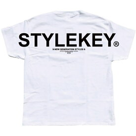 STYLEKEY CLASSIC LABEL スタイルキー クラシック・レーベル 半袖Tシャツ SCALE S/S TEE(SK99CL-SS23) ビッグ ロゴ ワンポイント シンプル バックプリント メンズ レディース ファッションヒップホップ HIPHOP B系 ストリート系 レゲエ バンド 半T 大きいサイズ ビッグサイズ