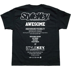 STYLEKEY CLASSIC LABEL �X�^�C���L�[ �N���V�b�N�E���[�x�� ����T�V���c MANUAL S/S TEE(SK99CL-SS39) �e�L�X�g ���� ���b�Z�[�W �X�}�[�g ���S �}�j���A�� �o�b�N�v�����g �����Y ���f�B�[�X �t�@�b�V����
