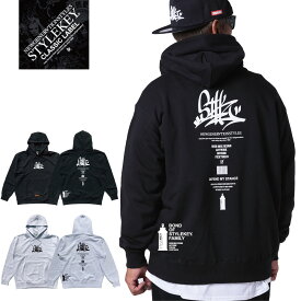 STYLEKEY CLASSIC LABEL(スタイルキー クラシック・レーベル) スウェットパーカー I'M STREET HOOD SWEAT(SK99CL-SWH24) タギング タグ グラフィック サイン 手書き ロゴ 文字 フード プルオーバー メンズ ファッション ストリート系 ヒップホップ B系 レゲエ 大きいサイズ