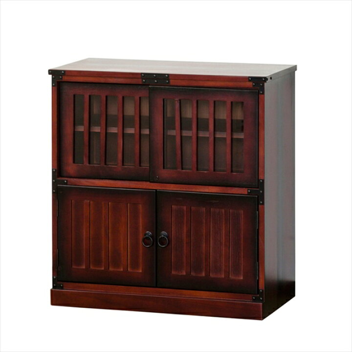 楽天市場】民芸調 家具 水屋 ( 昔 古 和風 洋風 木製 天然木 桐 タンス 