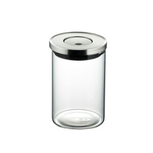 プレス キャニスターM SALUS ( キッチン 雑貨 スパイス キャニスター 調味料 ジャム瓶 びん カップ 保存容器 瓶 果実酒 硝子 ガラス 保存容器 キッチン収納 つくりおき 生もの 乾物 冷蔵 いれも