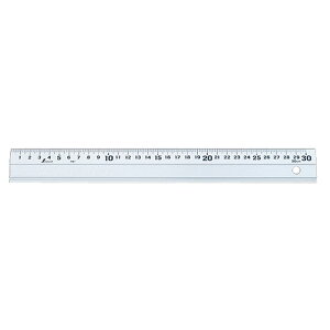 シンワ測定 アルミ直尺 アル助スベリ止め無し30cm 65501(シンワ 直尺,ものさし,定規)