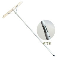 2本継手 アルミ柄木製整地レーキ600 1800柄( レーキ 土ならし グランド トンボ 熊手 整備 トンボレーキ …