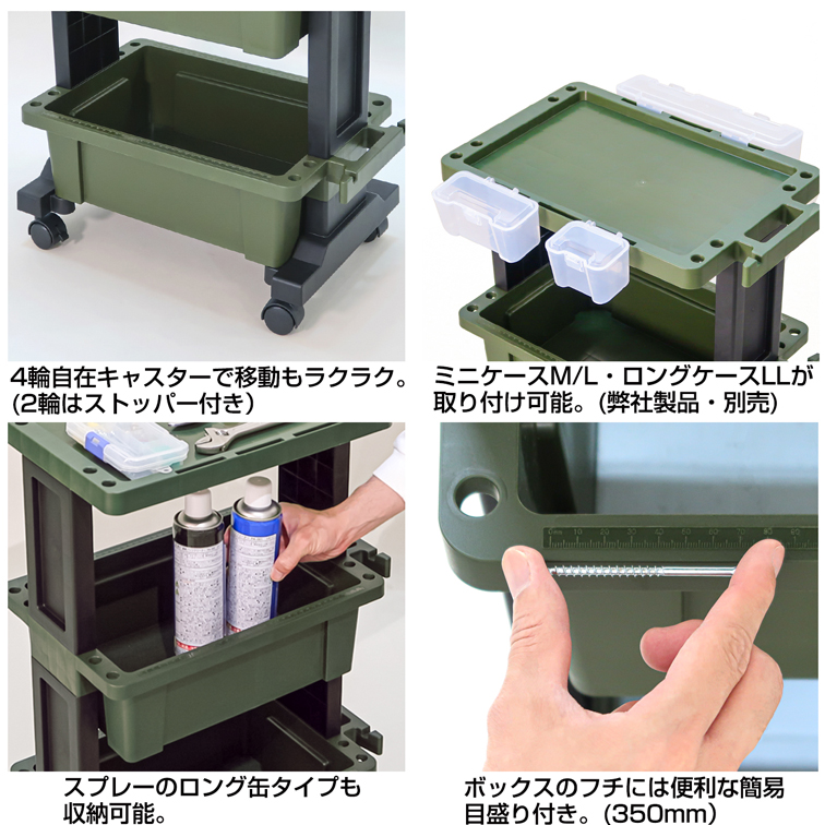 楽天市場ツールワゴン テーブル   日本製 工具箱 ボックス