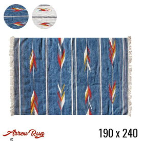 モリヨシ MORIYOSHI アロー ラグ Arrow rug 190x240MR1725 ラグ マット 絨毯 じゅうたん カーペット 平織 ホットカーペットカバー対応 オールシーズン対応 ヴィンテージ レトロ インダストリアル 西海岸 おしゃれ