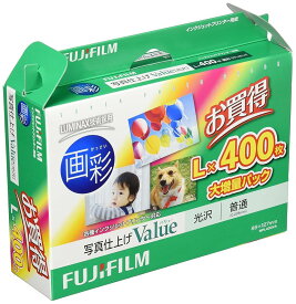 富士フイルム FUJIFILM 写真用紙 画彩 光沢 L 400枚 WPL400VA【新品】