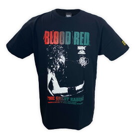 【メール便対応】ザ・グレート・カブキ / BLOOD RED (革命翔舞ブラック) Tシャツ Hardcore Chocolate/ハードコアチョコレート新日本プロレス NJPW 全日本プロレス