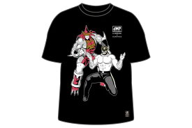 【メール便対応】キン肉マン二世 d.M.pコラボ エル・デスペラード×スカーフェイス Tシャツ 新日本プロレス NJPW