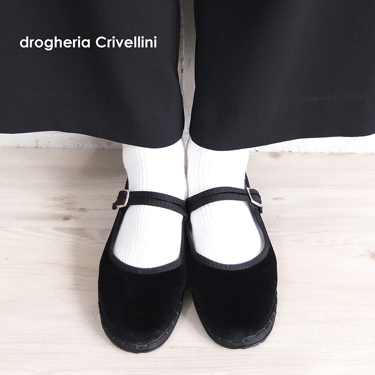 【1月16日10時まで10％OFF】ドロゲリアクリベリーニ drogheria Crivellini 正規輸入品 ベルベット ストラップシューズ  PAJ014 VELVET イタリア FURLANE 靴 シューズ レディース 艶やかベロアと美しいフォルムのストラップシューズ | 