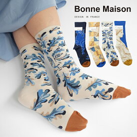 【6月19日10時まで30％OFF】 ボンメゾン Bonne Maison 正規輸入品 ソックス 靴下 フランス France デザイン テキスタイル フランスデザインのテキスタイル ソックス