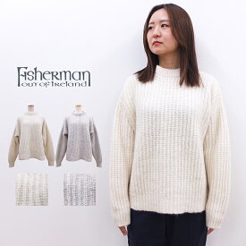 【4月30日10時まで20％OFF】 フィッシャーマン Fisherman out of Ireland 正規輸入品 ニット セーター SJ601B クルーネックセーター クルーネック アイリッシュセーター アルパカ レディース クルーネックセーター