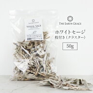 ホワイトセージ 浄化用 枝付き クラスター 約50g THE EARTH GRACE 高品質 無農薬 カリフォルニア産 パワ…